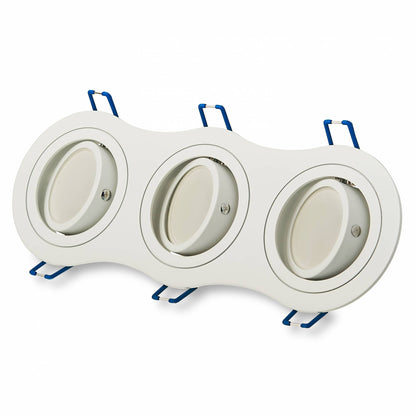 LED Einbaustrahler 1 2 3 flammig schwenkbar flach 5-7 Watt MR16 Einbau-Spot