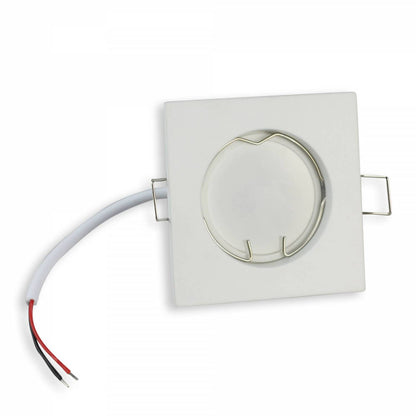 LED Einbaustrahler GU10 230 Volt 1-9 Watt rund eckig Einbauspot 60mm
