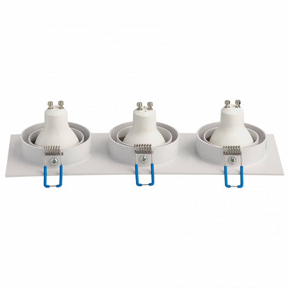 LED Einbaustrahler GU10 1-3 flammig Einbauspot Deckenleuchte schwenkbar 230V