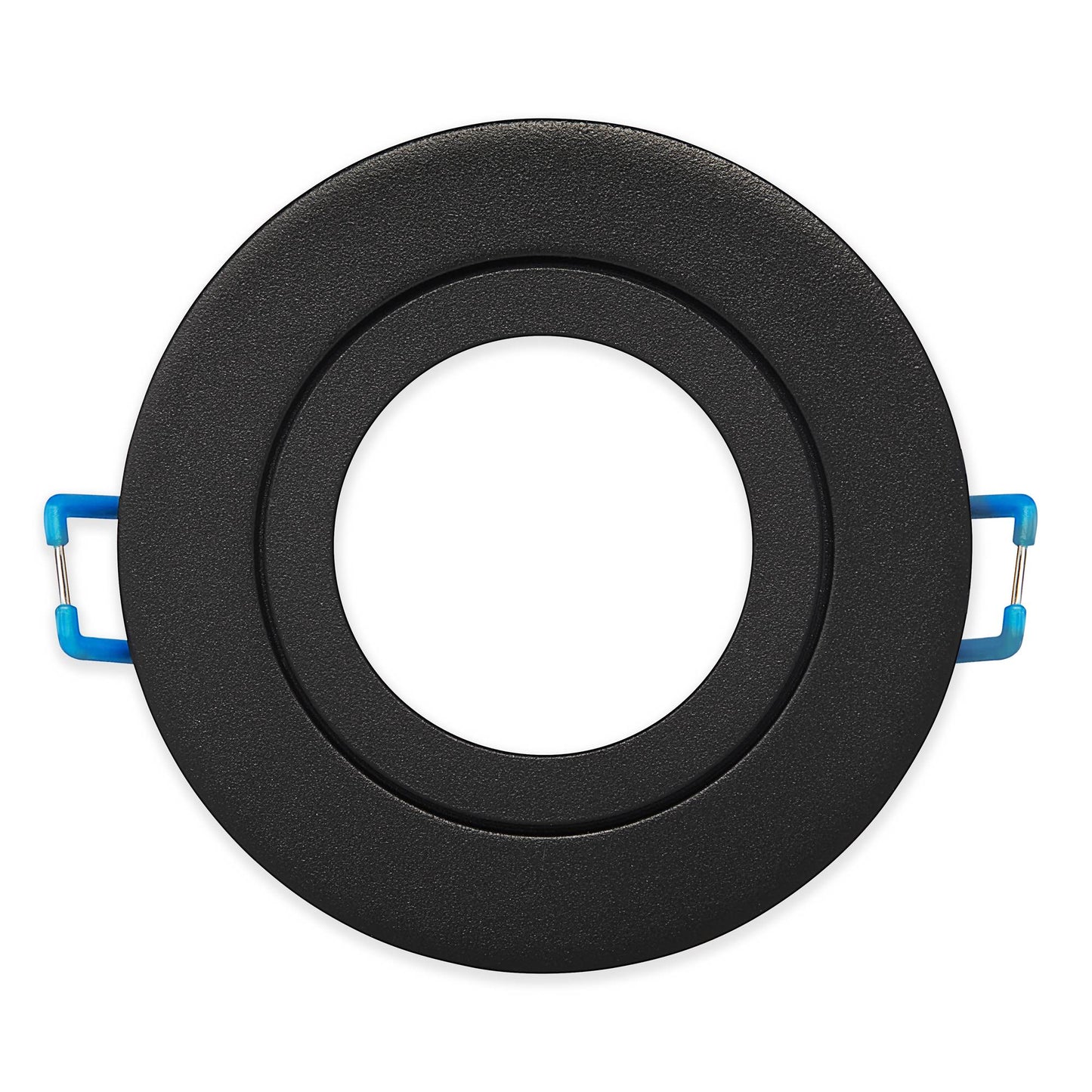 LED Einbaustrahler rund IP44 5-7W schwarz Bad Außen Einbauleuchte MR16 12V flach