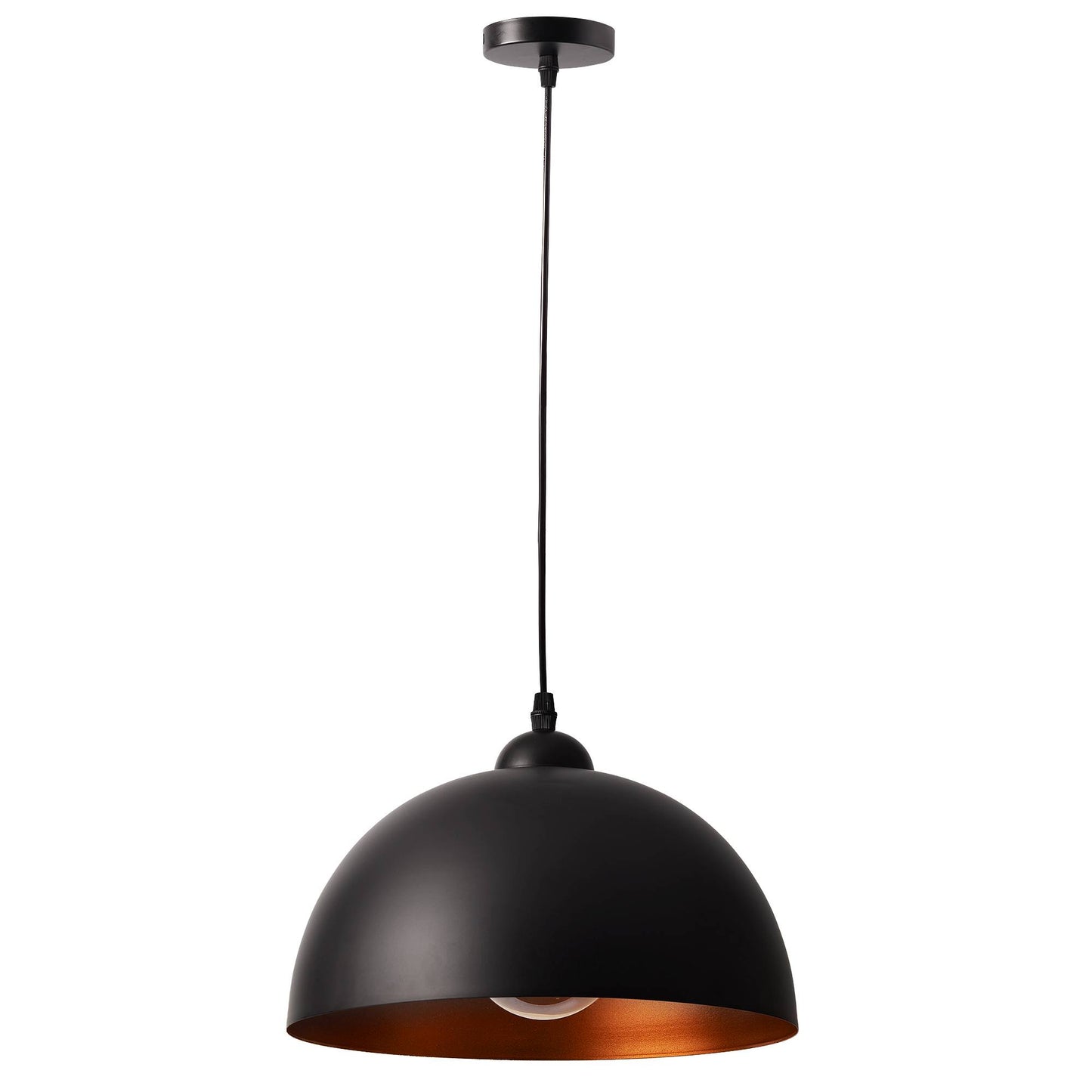 2x Pendelleuchte schwarz gold Hängeleuchte Deckenleuchte Retro-Design