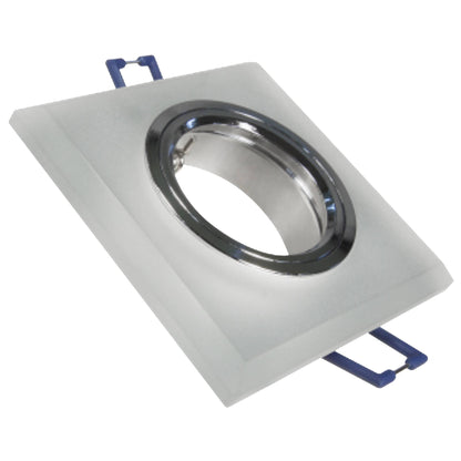 LED Einbaustrahler MR16 12 Volt 5-7W rund eckig Einbauspot Glas 75mm Bohrloch