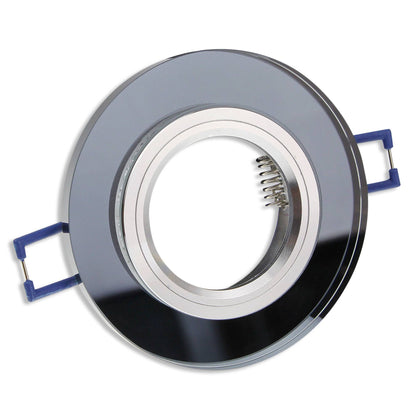 Einbaurahmen GU10 Glas rund eckig 60-70mm Gehäuse Einbaustrahler Spot LED