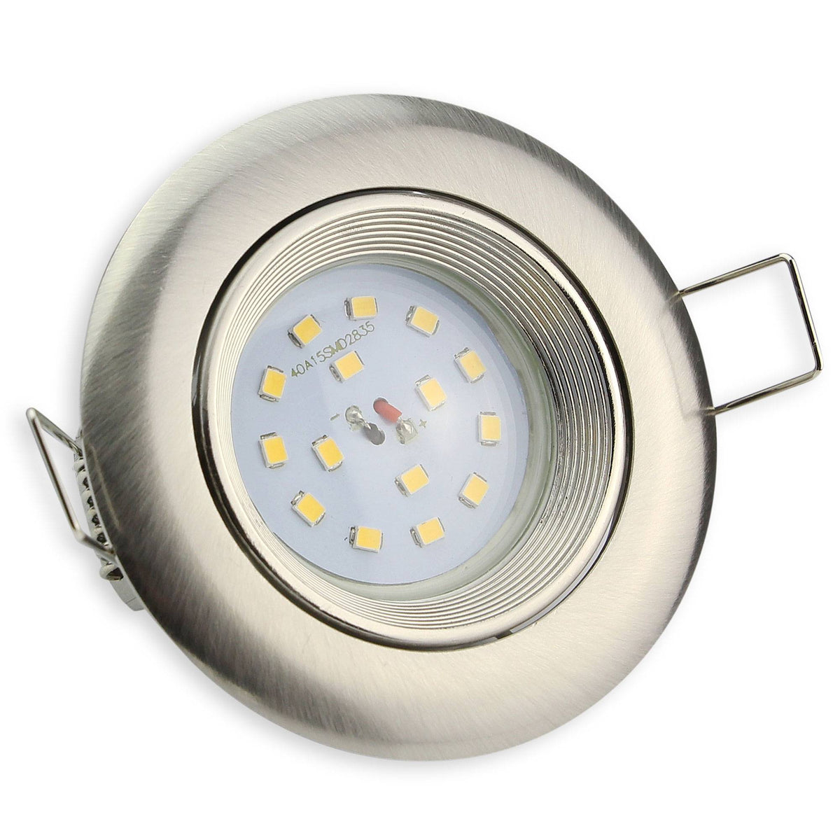 LED Einbaustrahler schwenkbar rund 230 Volt Spot Lampe 75mm Wandleuchte