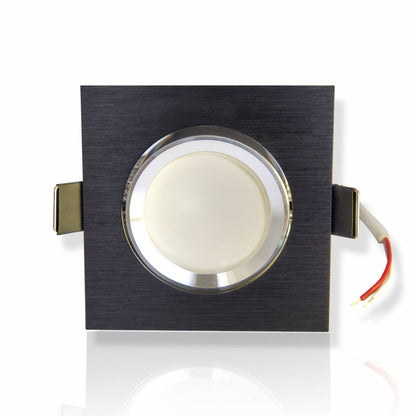 LED Einbaustrahler GU10 230 Volt 1-9W rund eckig Einbauspot 70mm Bohrloch