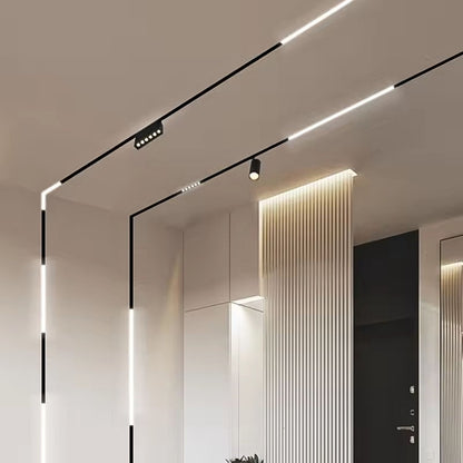 Trano 48V CCT Magnet Schienenleuchte 12W/20W dimmbar – DALI‑2, 2700‑6000K, 120° Winkel, Aluminium, Opaler Diffusor, UGR22, Schwarz