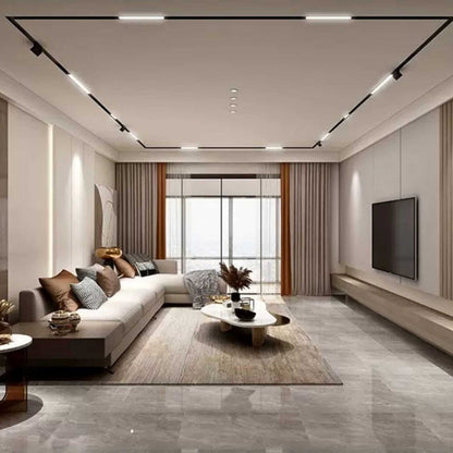 Trano 48V CCT Magnet Schienenleuchte 12W/20W dimmbar – DALI‑2, 2700‑6000K, 120° Winkel, Aluminium, Opaler Diffusor, UGR22, Schwarz