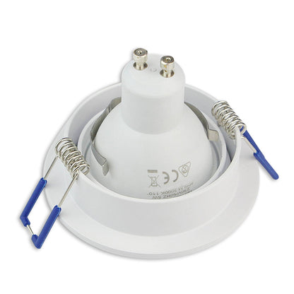 LED Einbaustrahler weiß 230V GU10 1-9W Einbau-Spot Lampe 75mm Panel