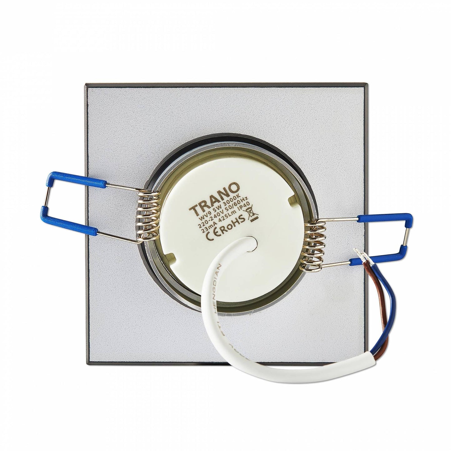 LED Einbaustrahler flach eckig 3-6,5W Einbaurahmen Deckenspot 75mm 230V