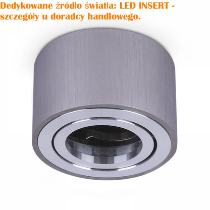 LED Einbaustrahler IP20 GU10 1-9W silber rund 50mm Bohrloch