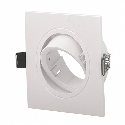 LED Einbaustrahler eckig weiß 5-7W flach 12V MR16 Einbau-Spot Einbauleuchte