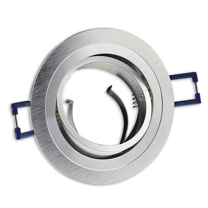 Einbaurahmen eckig rund GU10 MR16 schwenkbar Gehäuse 68mm Einbaustrahler Spot