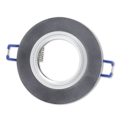 LED Einbaustrahler rund Glas Deckenleuchte Wandleuchte flach GU10 Strahler 230V