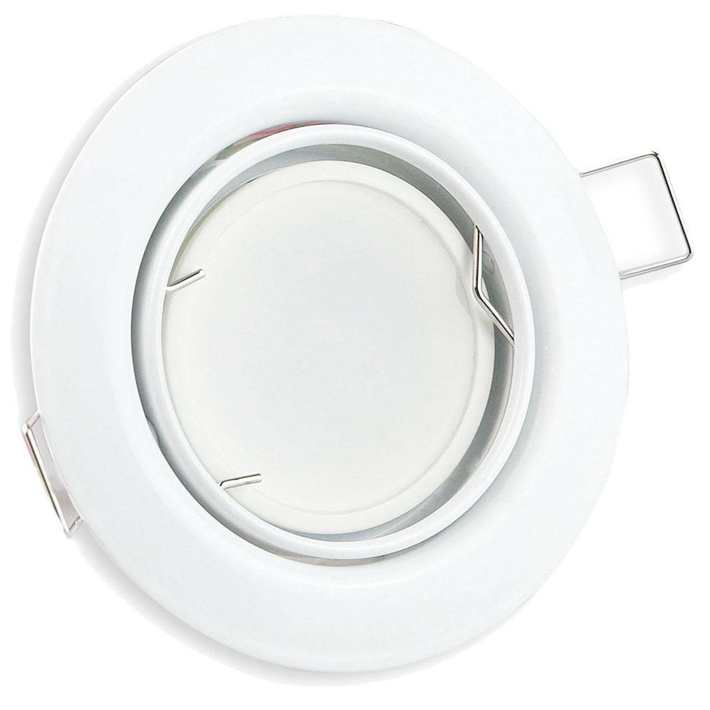 LED Einbaustrahler GU10 230 Volt 1-9 Watt rund eckig Einbauspot 75mm Lochmaß