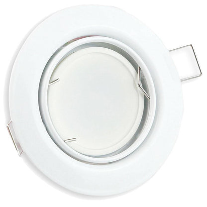 LED Einbaustrahler GU10 230 Volt 1-9 Watt rund eckig Einbauspot 75mm Lochmaß