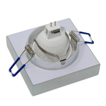 LED Einbaustrahler Glas matt flach 3W 5W 6,5W Einbauspot 70mm Leuchte