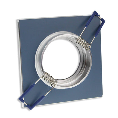 Einbaurahmen GU10 Glas rund eckig 60-70mm Gehäuse Einbaustrahler Spot LED
