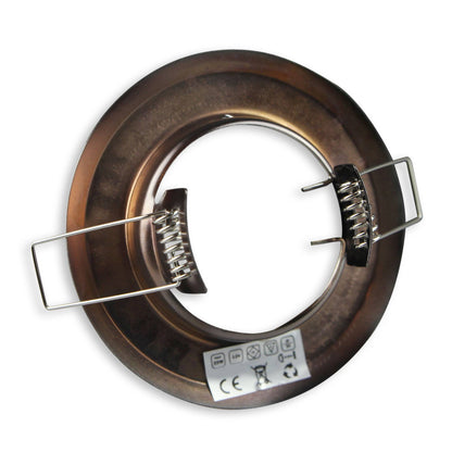 Einbaurahmen GU10 MR16 rund 55-60mm Gehäuse Einbauleuchte Aluminium Einbauspot
