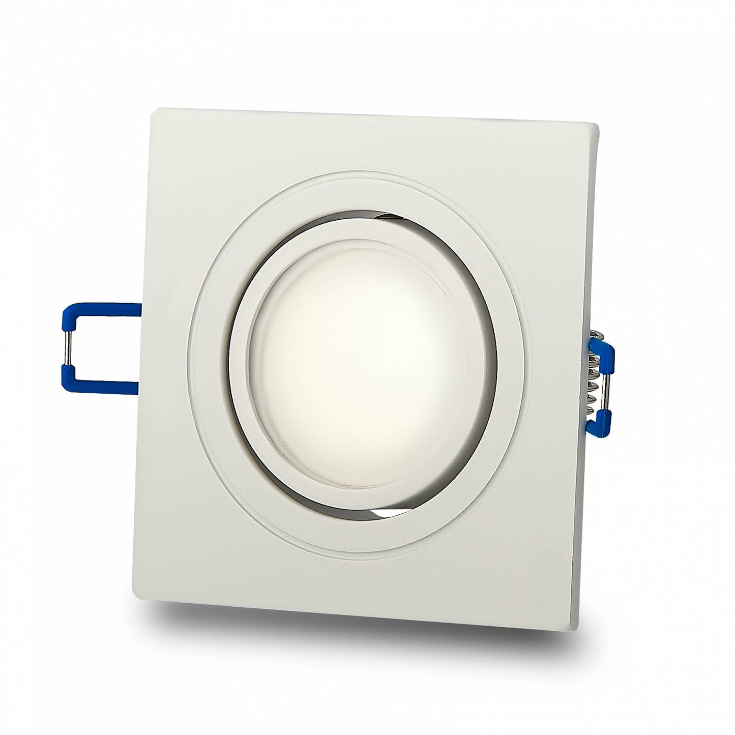 LED Einbaustrahler flach eckig 3W 5W 6,5W Einbaurahmen Deckenspot 230V dimmbar
