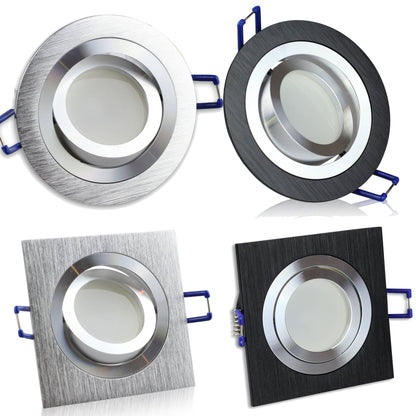 Einbaurahmen GU10 MR16 schwenkbar silber schwarz Rahmen Einbauleuchte Spot LED