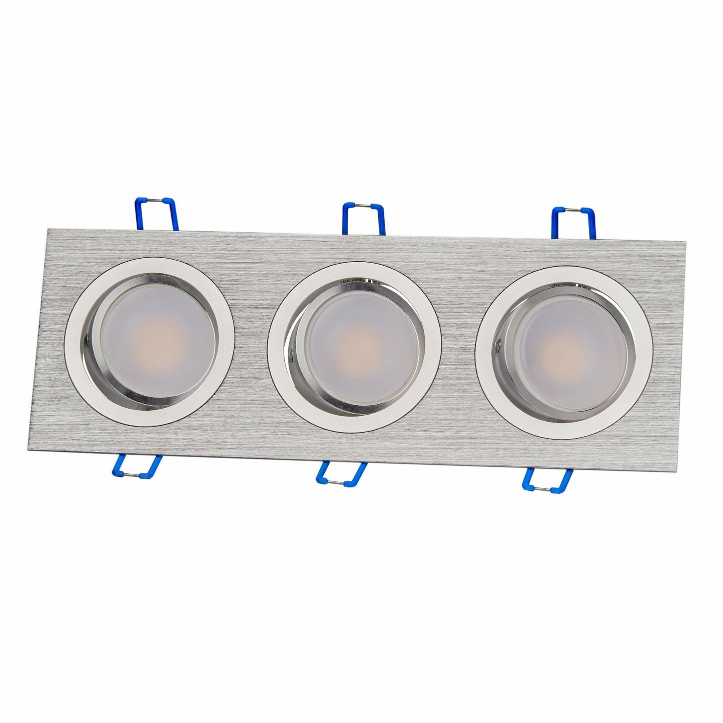 LED Einbaustrahler 1-9W 1 2 3 flammig schwenkbar eckig flach GU10 230V