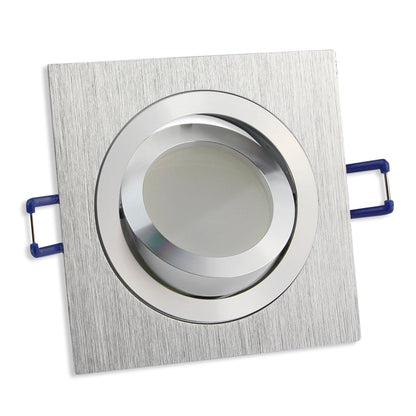 LED Einbaustrahler GU10 1-9 Watt rund eckig 230 Volt Spot Deckenstrahler 80mm