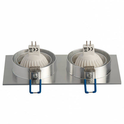 LED Einbaustrahler flach eckig 5-7W MR16 Einbau-Spot Deckenspot 12V 75mm