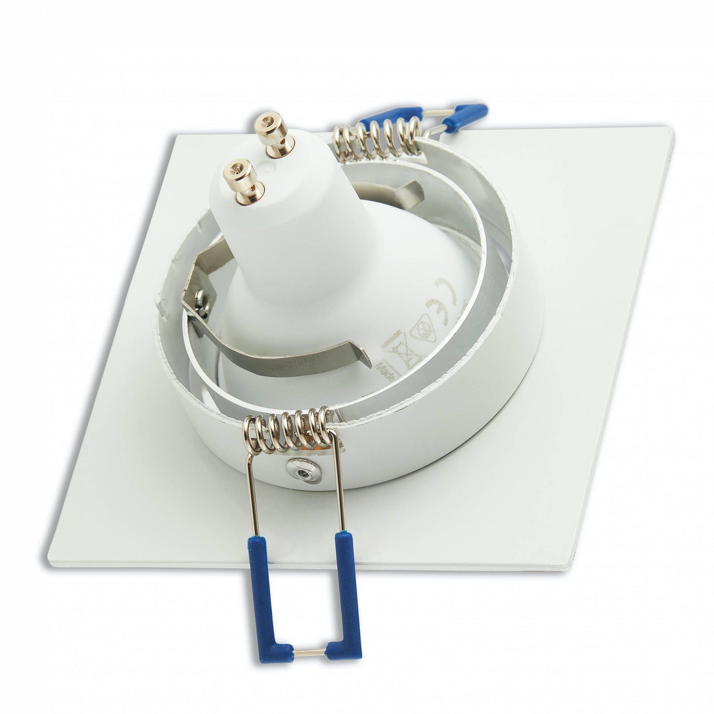LED Einbaustrahler eckig weiß 1-9W Deckenspot Leuchte GU10 Spot 230V 75-80mm