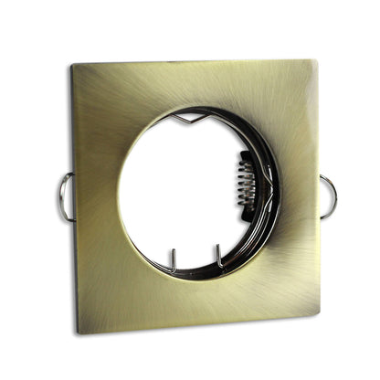 Einbaurahmen schwenkbar rund eckig Rahmen Einbaustrahler 60mm Spot GU10 MR16 LED