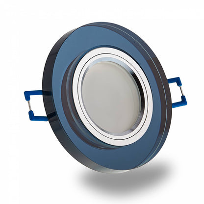 Einbaurahmen GU10 MR16 Glas Rahmen Einbaustrahler 75mm Einbau-Spot LED Halogen
