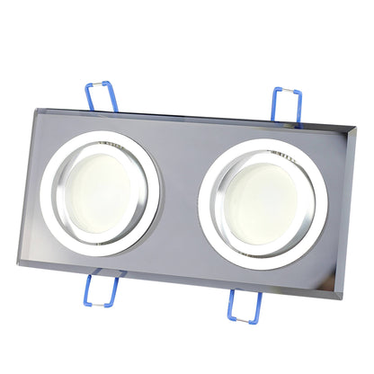 LED Einbaustrahler 3W 5W 6,5W Glas dimmbar schwenkbar 230V 2-fach Einbauspot