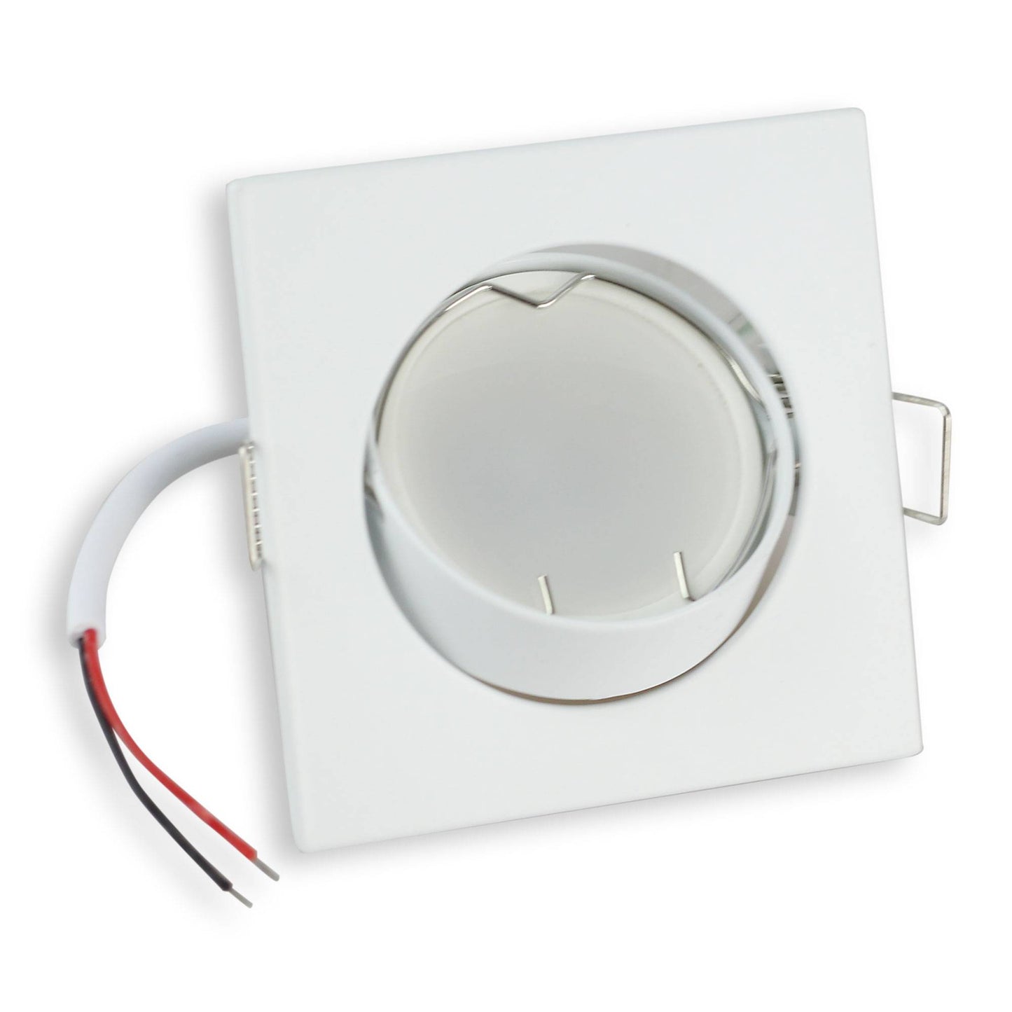 LED Einbaustrahler 3W 5W 6,5W 230 Volt eckig flach Einbaufassung schwenkbar