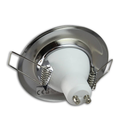 Einbaurahmen GU10 MR16 rund 55-60mm Gehäuse Einbauleuchte Aluminium Einbauspot