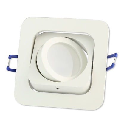 LED Einbaustrahler eckig dimmbar schwenkbar und neigbar 3-6,5 Watt 230V 80x80 mm Bohrloch