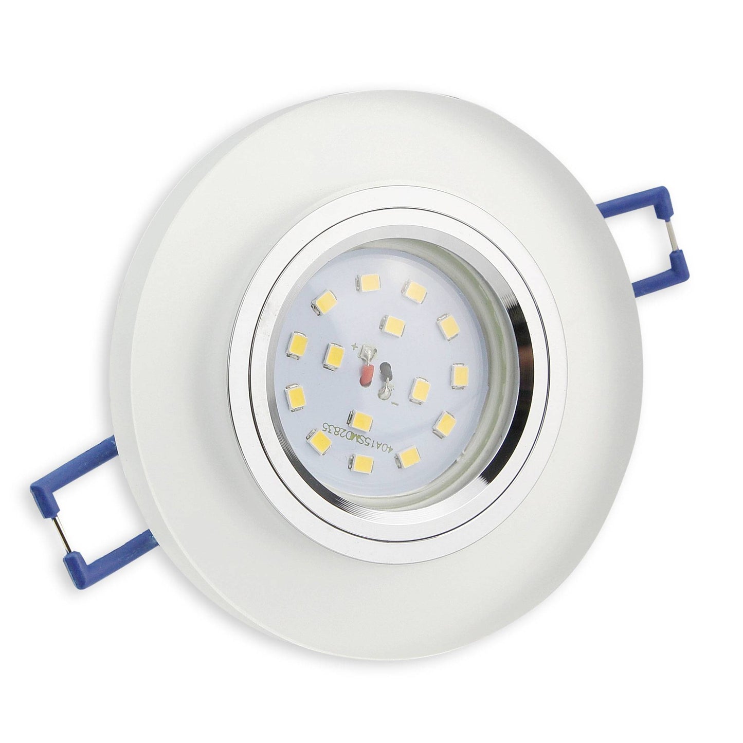 LED Einbaustrahler 230V 5-7W rund eckig Spot Glas 75mm Bohrloch Einbauleuchte