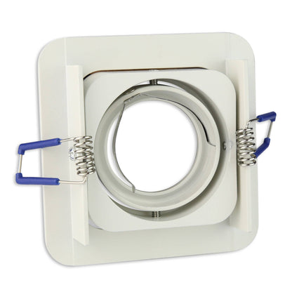 LED Einbaustrahler eckig dimmbar schwenkbar und neigbar 3-6,5 Watt 230V 80x80 mm Bohrloch