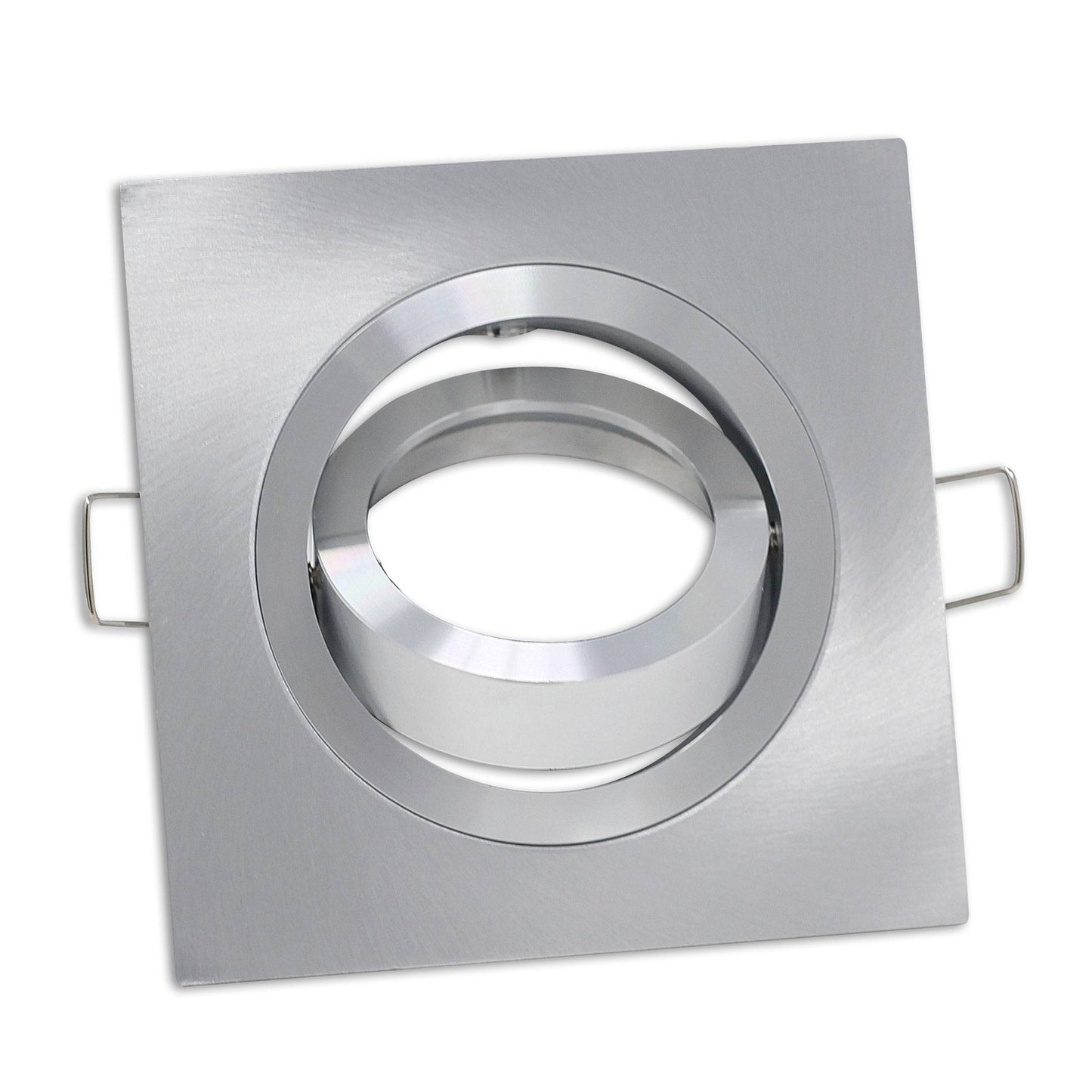 Einbaurahmen GU10 MR16 schwenkbar eckig Gehäuse Einbaustrahler Ø75-82mm Bohrloch Spot LED Halogen