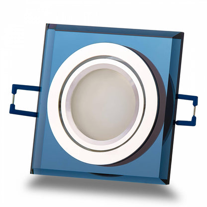 LED Einbaustrahler Glas 1-9W Deckenleuchte Leuchte 75-80mm flach Spot GU10 230V