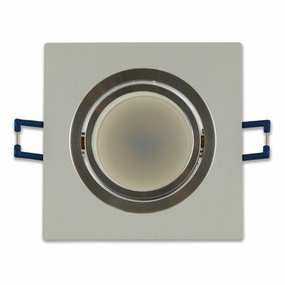 LED Einbaustrahler eckig weiß 1-9W Deckenspot Leuchte GU10 Spot 230V 75-80mm