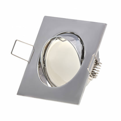 LED Einbaustrahler eckig schwenkbar 3W-6,5W 230V flach Spot Strahler 72-75mm