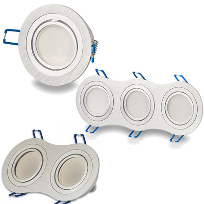 LED Einbaustrahler MR16 flach rund schwenkbar 1-3 flammig Einbauleuchte