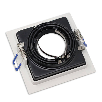 LED Einbaustrahler 1-9W eckig rund 230V GU10 90-95mm Bohrloch schwenkbar