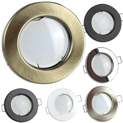 LED Einbaustrahler MR16 12 Volt 5-7 Watt rund Einbauspot 65mm Leuchte