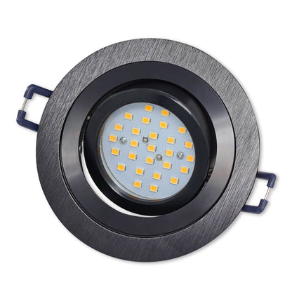 Einbaurahmen GU10 MR16 rund Gehäuse Einbauleuchte Ø75-85mm Bohrloch Spot LED
