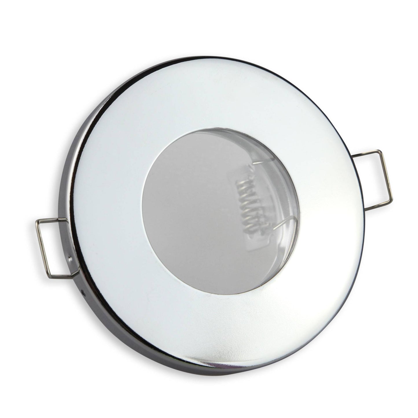 LED Einbaustrahler GU10 Badezimmer Einbaurahmen gebürstet flach rund Dusche Spot