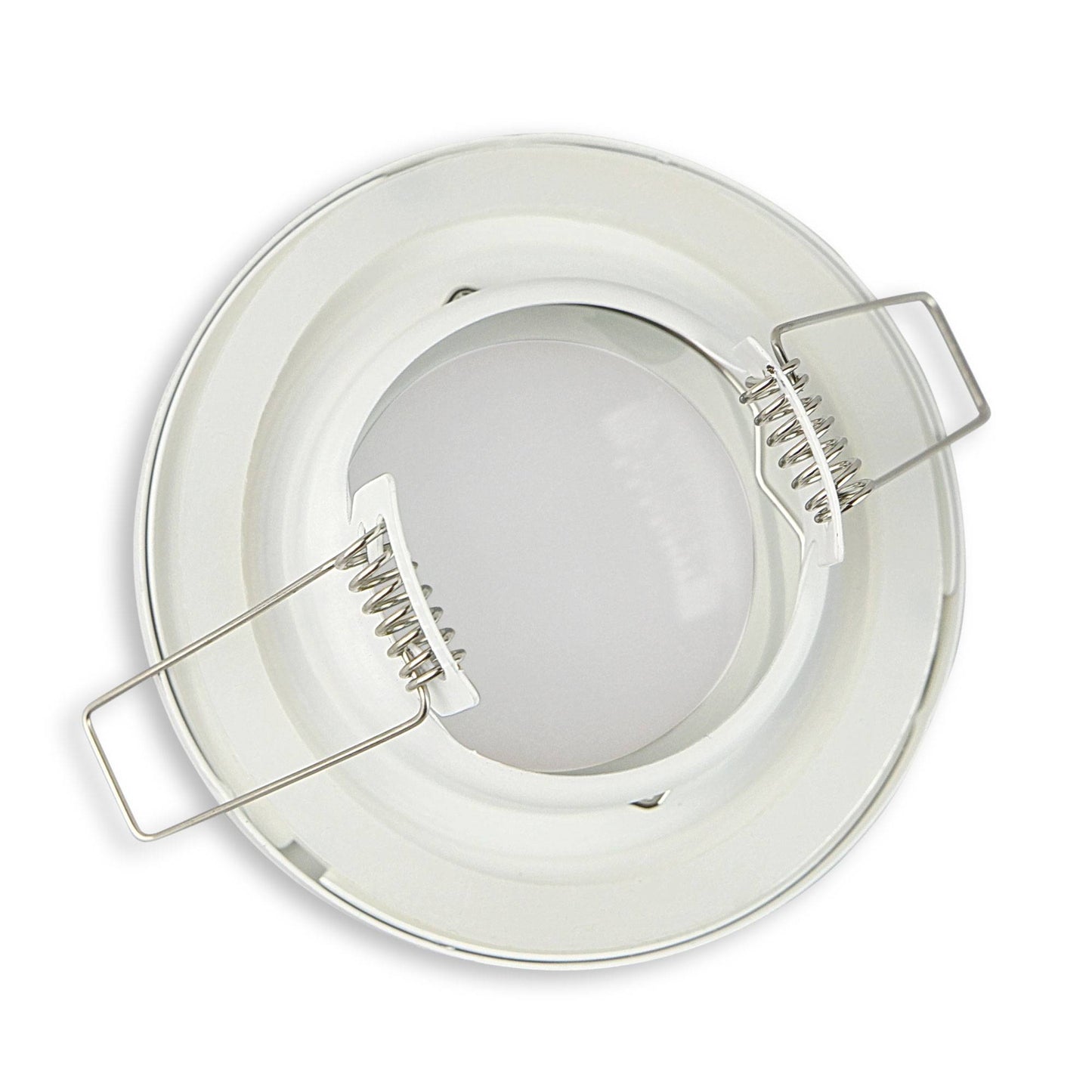 Einbaurahmen GU10 MR16 IP44 Bad Badezimmer flach rund 55mm Rahmen Einbaustrahler