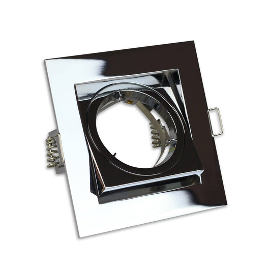 Einbaurahmen schwenkbar eckig Rahmen Einbaustrahler 80mm Spot GU10 MR16 LED