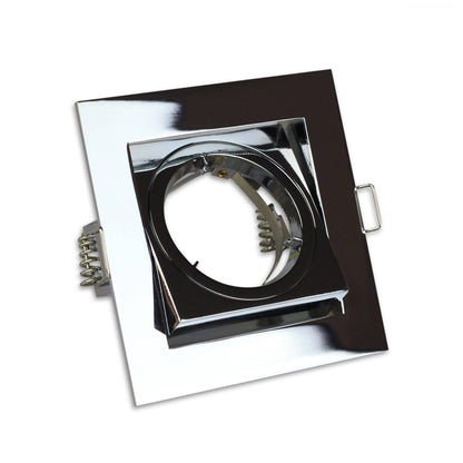 LED Einbaustrahler MR16 12V 5-7W eckig schwenkbar Spot 80mm Bohrloch Leuchte