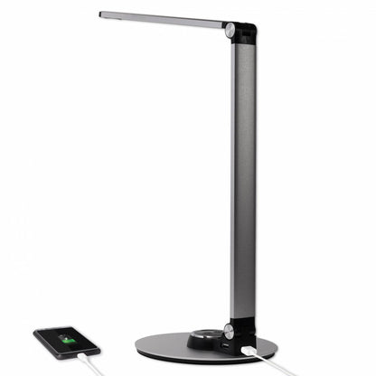LED Tisch-Leuchte dimmbar mit USB Bürolampe Schreibtischlampe Büro 3 Lichtfarben