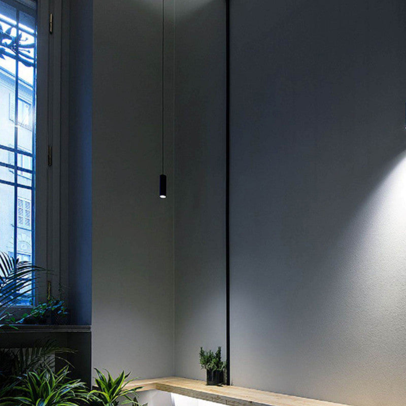 Trano 48V LED Pendelleuchte 5W dimmbar – Magnet Schienensystem, DALI‑2, CCT 2700–6000K, CRI>90, 36° Spot, Aluminium Schwarz